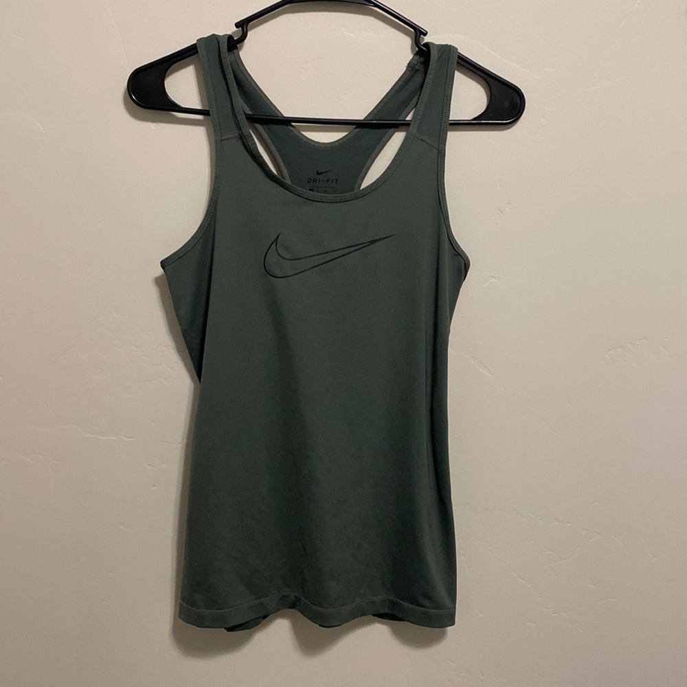 Deep green athletic tank top